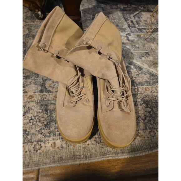 Wellco Intermediate Cold/Wet Military Boots Mens 12R Tan Suede 298-107 - Picture 2 of 4